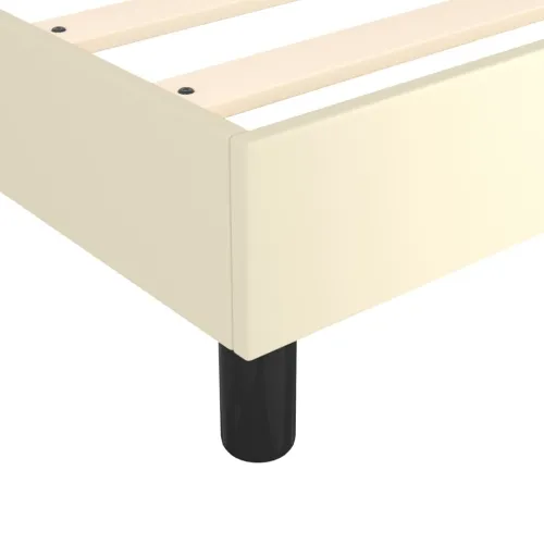 Boxspring - Krevet s oprugama i madracem krem 180x200 cm od umjetne kože - Krema 180 x 200 cm 35 cm Cijena