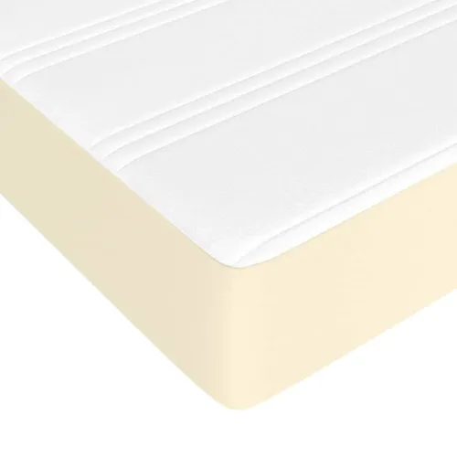 Boxspring - Krevet s oprugama i madracem krem 180x200 cm od umjetne kože - Krema 180 x 200 cm 35 cm Cijena