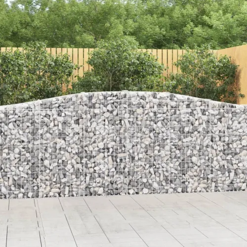 Gabion - Gabion ograde - Gabionska košara s lukom 400x30x100/120 cm pocinčano željezo - 400 x 30 x 100/120 cm 1 Cijena