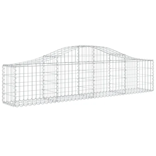 Lučne gabionske košare 8 kom 200x30x40/60 cm pocinčano željezo - 200 x 30 x 40/60 cm 8 Cijena