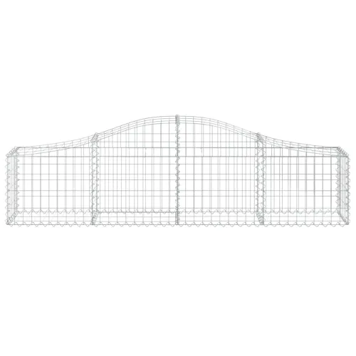 Lučne gabionske košare 8 kom 200x30x40/60 cm pocinčano željezo - 200 x 30 x 40/60 cm 8 Cijena