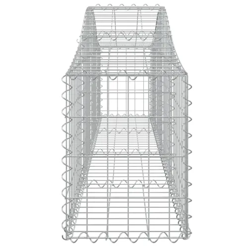 Lučne gabionske košare 8 kom 200x30x40/60 cm pocinčano željezo - 200 x 30 x 40/60 cm 8 Cijena