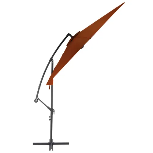 Konzolni vrtni suncobran s aluminijskim stupom 300 cm terakota - Terakota Cijena