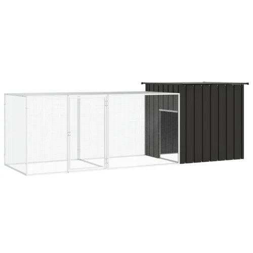 Kavez za kokoši antracit 300x91x100 cm pocinčani čelik - Antracit 300 x 91 x 100 cm Antracit 300 x 91 x 100 cm Cijena