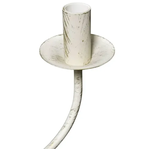 Metalni Luster u Antiknom Stilu Bijeli 8 x E14 žarulja - Bijela 80 x 45 cm 1 8 Cijena
