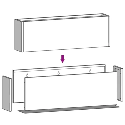 Zidne sadilice 2 kom boja hrđe od čelika COR-TEN 53x10x17 cm Cijena