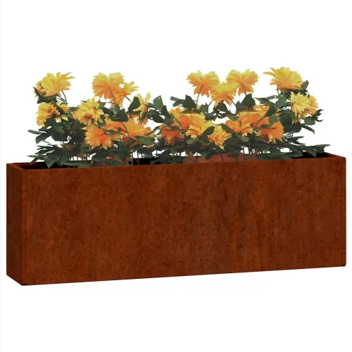 Zidne sadilice 2 kom boja hrđe od čelika COR-TEN 53x10x17 cm Cijena