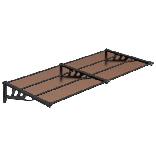 Nadstrešnica za vrata crna 199x90 cm polikarbonatna - 199 x 90 cm Cijena