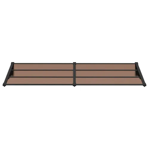 Nadstrešnica za vrata crna 239x90 cm polikarbonatna - 239 x 90 cm Cijena