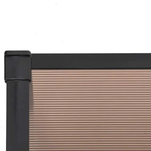 Nadstrešnica za vrata crna 239x90 cm polikarbonatna - 239 x 90 cm Cijena