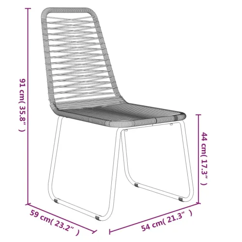 Vrtna garnitura - 5-dijelni vrtni blagovaonski set crni  - Dužina stola 160 cm 4 Cijena