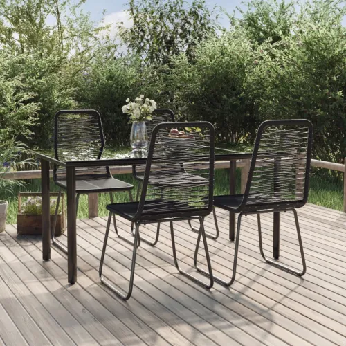 Vrtna garnitura - 5-dijelni vrtni blagovaonski set crni  - Dužina stola 160 cm 4 Cijena