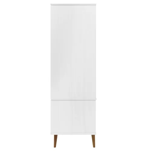 Ormar MOLDE bijeli 90 x 55 x 175 cm od masivne borovine - Bijela 1 1 Cijena