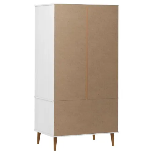Ormar MOLDE bijeli 90 x 55 x 175 cm od masivne borovine - Bijela 1 1 Cijena