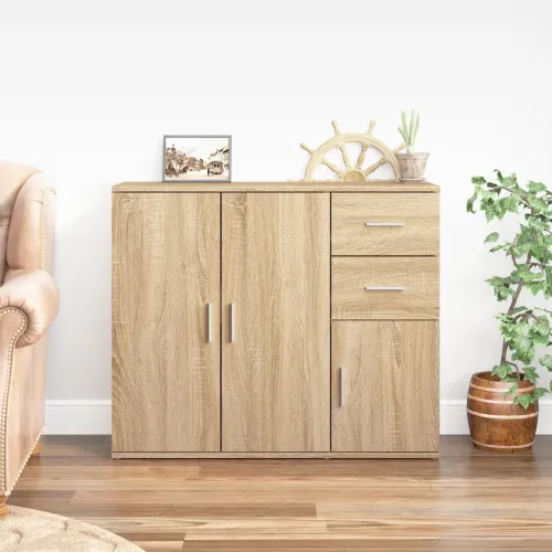 Komoda Sonoma hrast 91x29,5x75 cm Konstruirano drvo - sonoma hrast 1 Sonoma hrast Cijena