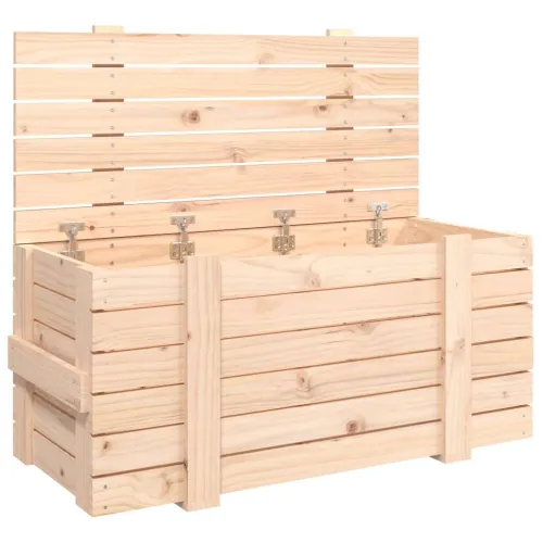 Kutija za pohranu 91x40,5x42 cm od masivne borovine - Prirodna 91 x 40.5 x 42 cm Cijena