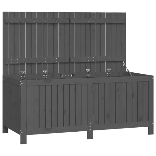 Vrtna kutija za pohranu siva 147x68x64 cm od masivne borovine - Siva boja bora 147 x 68 x 64 cm Siva boja bora 147 x 68 x 64 cm Cijena