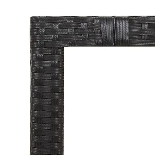 Vrtna garnitura - 5-dijelni vrtni blagovaonski set crni poliratan i drvo bagrema - 90 x 90 x 75 cm 5 Cijena