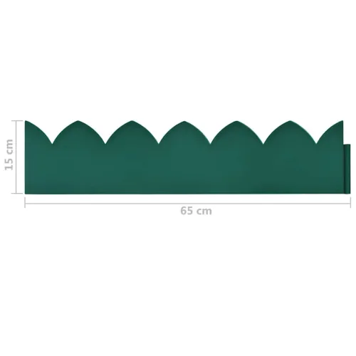 Rubnjaci za travnjak 10 kom zeleni 65 x 15 cm PP Cijena