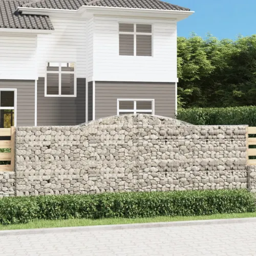 Gabion - Gabion ograde - Gabionska košara s lukom 400x50x140/160 cm pocinčano željezo - 400 x 50 x 140/160 cm 1 Cijena