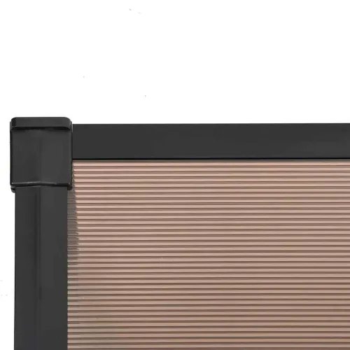 Nadstrešnica za vrata crna 358,5x90 cm polikarbonatna - 358.5 x 90 cm Cijena
