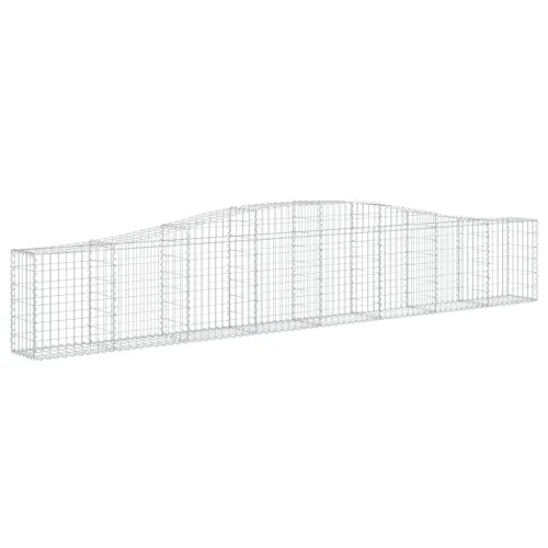 Lučne gabionske košare 10 kom 400x30x60/80 cm pocinčano željezo - 400 x 30 x 60/80 cm 10 Cijena
