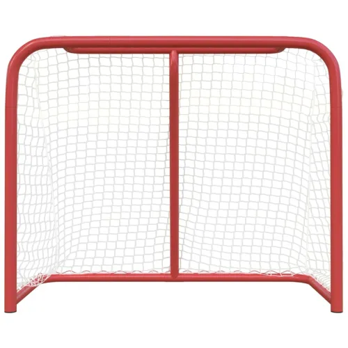 Gol za hokej crveno-bijeli 183 x 71 x 122 cm od poliestera - 183 x 71 x 122 cm Cijena