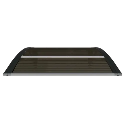 Nadstrešnica za vrata Crna 100x75 cm Polikarbonat - Crna 100 x 75 cm s 3 ploče Cijena