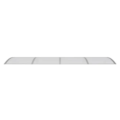 Nadstrešnica za vrata siva 350x100 cm polikarbonat - Siva i bijela 350 x 100 cm Cijena