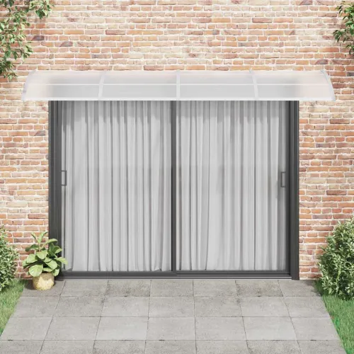 Nadstrešnica za vrata siva 350x100 cm polikarbonat - Siva i bijela 350 x 100 cm Cijena
