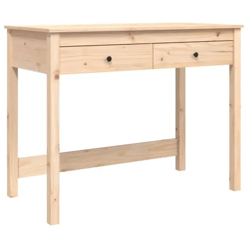 Radni stol s ladicama 100 x 50 x 78 cm od masivne borovine - Prirodna Prirodna Cijena