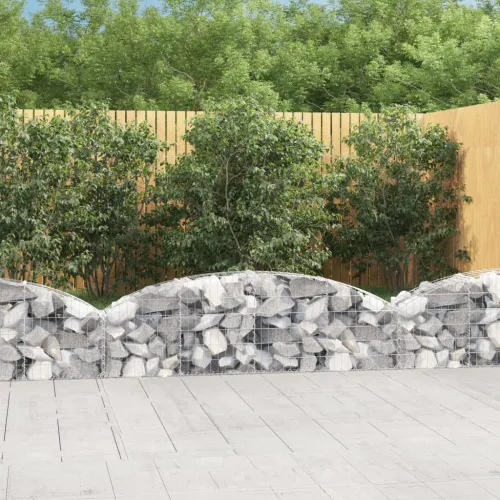 Gabion - Gabion ograde - Gabionska košara s lukom 200 x 30 x 40/60 cm pocinčano željezo - 200 x 30 x 40/60 cm Cijena