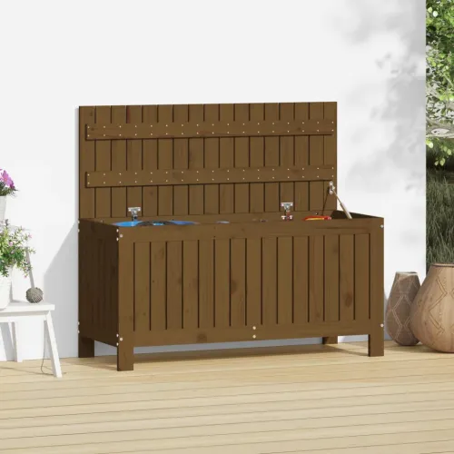 Vrtna kutija za pohranu boja meda 108x42,5x54 cm od borovine - Smeđa boja bora 108 x 42.5 x 54 cm Smeđa boja bora 108 x 42.5 x 5 Cijena