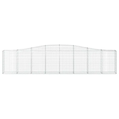 Lučne gabionske košare 10 kom 400x30x80/100cm pocinčano željezo - 400 x 30 x 80/100 cm 10 Cijena