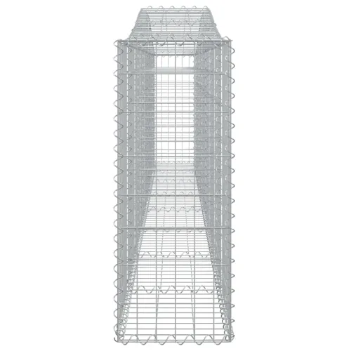 Lučne gabionske košare 10 kom 400x30x80/100cm pocinčano željezo - 400 x 30 x 80/100 cm 10 Cijena