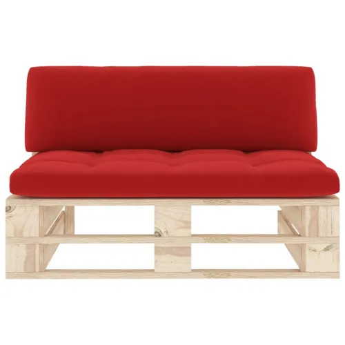 Srednja vrtna sofa od paleta od impregnirane borovine - Crvena 1 srednja sofa Smeđa Cijena