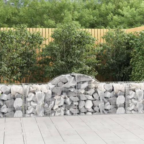Gabion - Gabion ograde - Gabionska košara s lukom 200x50x60/80 cm pocinčano željezo - 200 x 50 x 60/80 cm 1 Cijena
