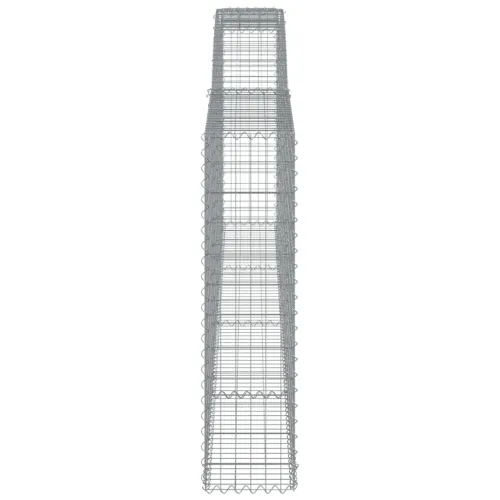 Gabion - Gabion ograde - Gabionska košara s lukom 400x30x120/140 cm pocinčano željezo - 400 x 30 x 120/140 cm 1 Cijena
