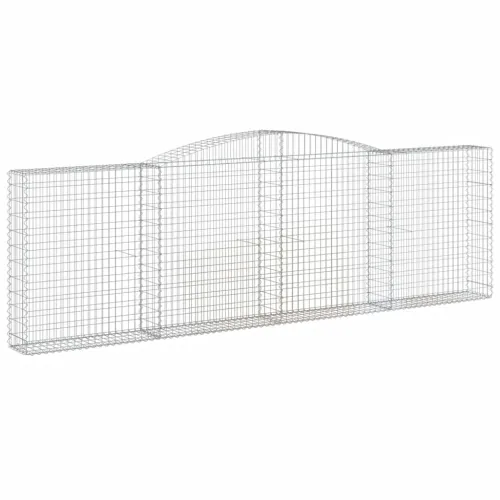 Gabion - Gabion ograde - Gabionska košara s lukom 400x30x120/140 cm pocinčano željezo - 400 x 30 x 120/140 cm 1 Cijena