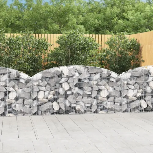 Gabion - Gabion ograde - Gabionska košara s lukom 200 x 30 x 80/100 cm pocinčano željezo - 200 x 30 x 80/100 cm Cijena