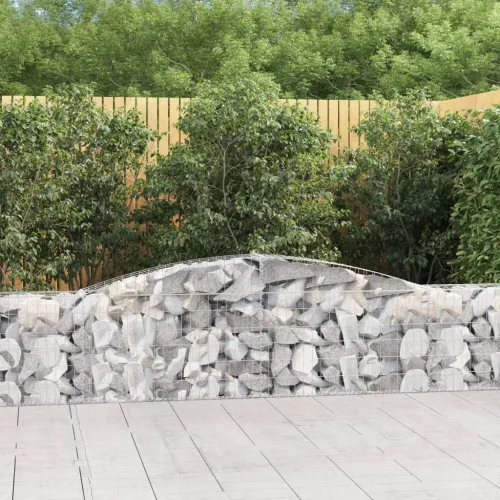 Gabion - Gabion ograde - Gabionska košara s lukom 400x30x60/80 cm pocinčano željezo - 400 x 30 x 60/80 cm 1 Cijena