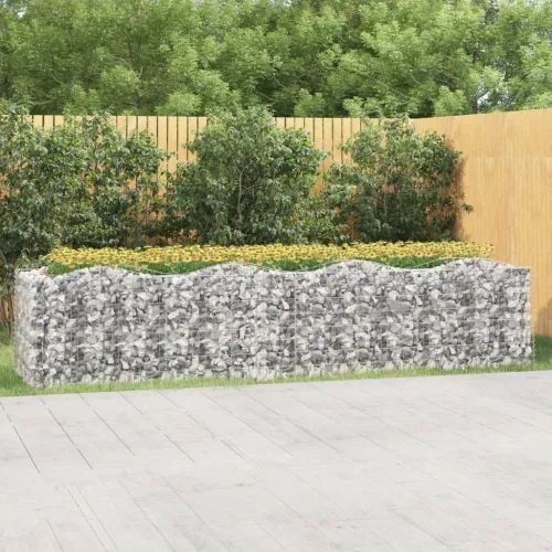 Lučna gabionska povišena gredica 400x100x100 pocinčano željezo - 400 x 100 x 100 cm Cijena