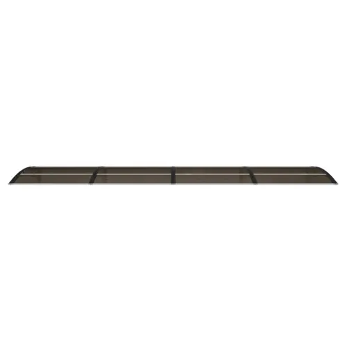 Nadstrešnica za vrata Crna 400x100 cm Polikarbonat - Crna i smeđa 400 x 100 cm Cijena