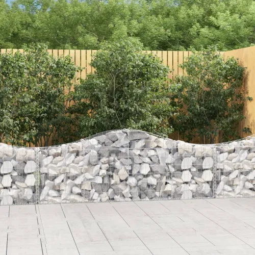 Gabion - Gabion ograde - Gabionska košara s lukom 200 x 30 x 60/80 cm pocinčano željezo - 200 x 30 x 60/80 cm 1 Cijena