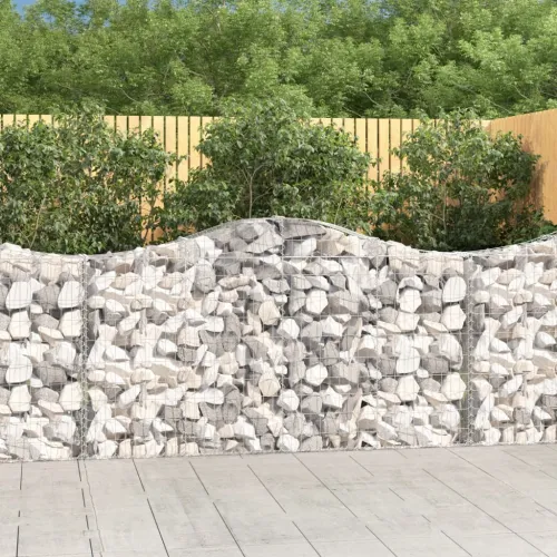 Gabion - Gabion ograde - Gabionska košara s lukom 200x30x100/120 cm pocinčano željezo - 200 x 30 x 100/120 cm 1 Cijena