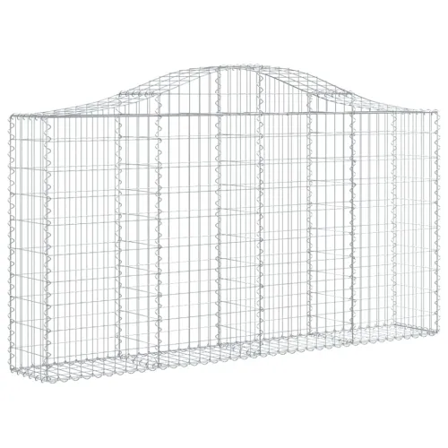 Gabion - Gabion ograde - Gabionska košara s lukom 200x30x100/120 cm pocinčano željezo - 200 x 30 x 100/120 cm 1 Cijena