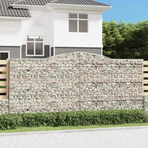 Gabion - Gabion ograde - Gabionska košara s lukom 400x30x180/200 cm pocinčano željezo - 400 x 30 x 180/200 cm 1 Cijena