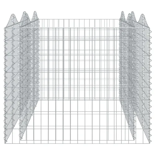 Lučna gabionska povišena gredica 200x100x100 pocinčano željezo - 200 x 100 x 100 cm Cijena