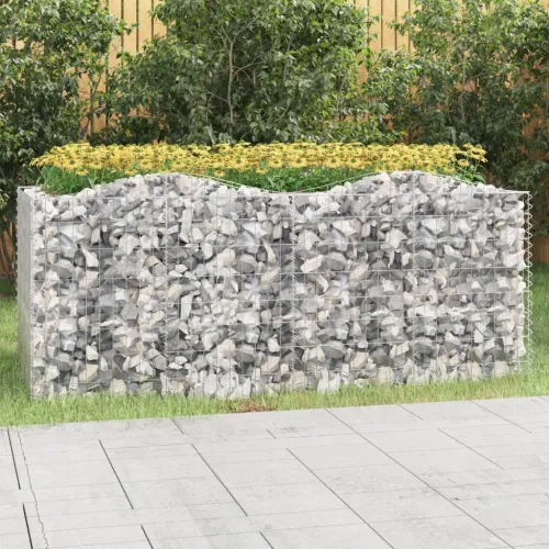 Lučna gabionska povišena gredica 200x100x100 pocinčano željezo - 200 x 100 x 100 cm Cijena