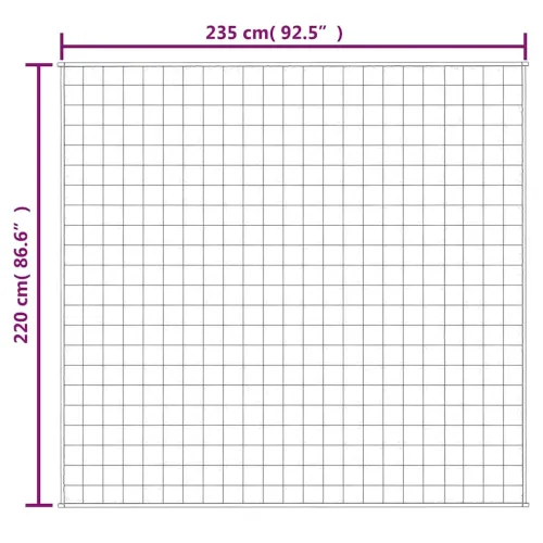 Teška deka plava 220x235 cm 11 kg od tkanine - Plava 220 x 235 cm 11 kg Cijena